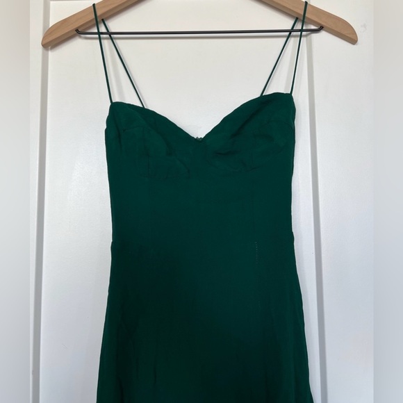 Reformation Juliette Dress Emerald Green Size US 2 / XS - Picture 5 of 5